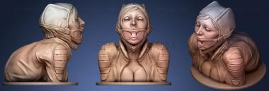 3D мадэль Женщина-кошка (2) (STL)